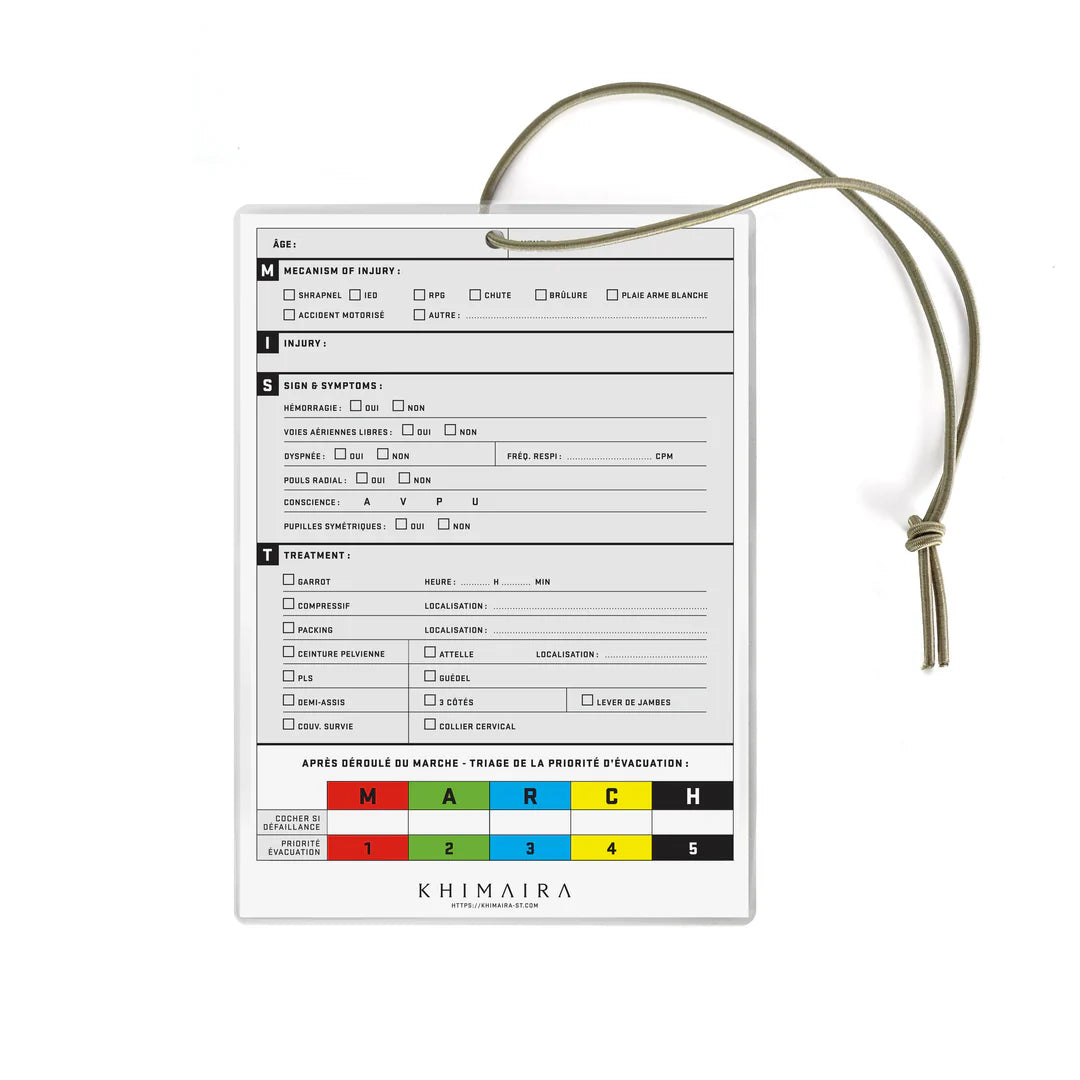 Fiche médicale de transmissions