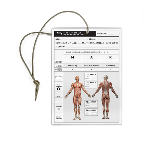 Fiche médicale de transmissions